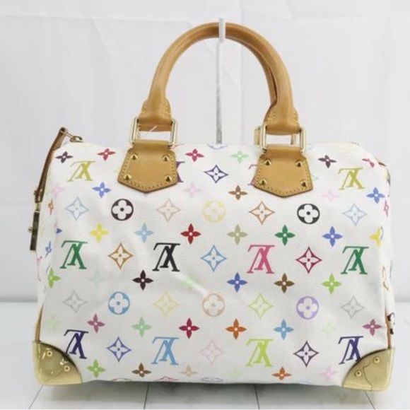 LOUIS VUITTON X MURAKAMI TAKASHI SPEEDY 30 WHITE MULTICOLOUR - Picture 11 of 17